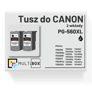 2-PAK Multibox Tusz do CANON PG560XL black zamiennik