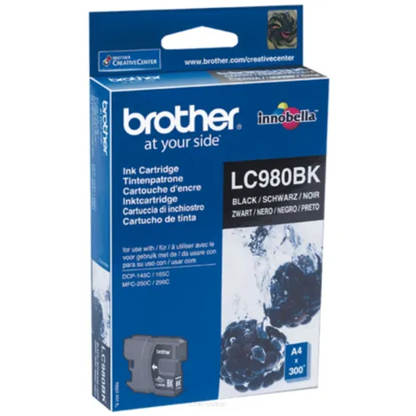 BROTHER tusz LC980BK oryginalny czarny 300 stron