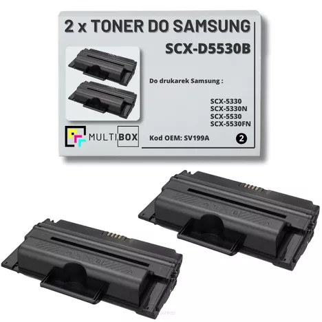 2-pak Toner do SAMSUNG SCX5330 SCX5530 SCX-D5530B SV199A 8K Multibox Zamiennik