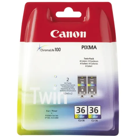 Canon oryginalny tusz CLI36 1511B025 1511B018 color 2-pak