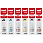 Canon oryginalny tusz GI53 black / cyan / magenta / yellow / red / grey 6-pak - 2