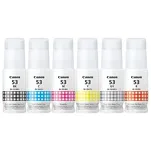 Canon oryginalny tusz GI53 black / cyan / magenta / yellow / red / grey 6-pak - 3