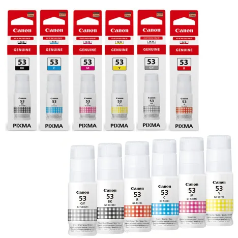 Canon oryginalny tusz GI53 black / cyan / magenta / yellow / red / grey 6-pak