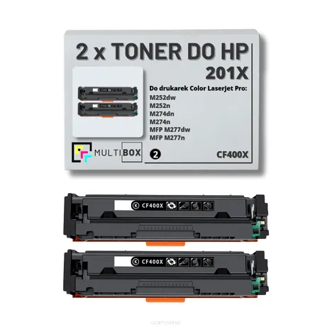 Toner do HP 201X 2-pak BLACK CF400X zamiennik Multibox