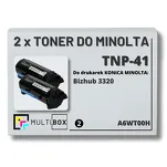 2-PAK Multibox Toner do KONICA MINOLTA TNP41 A6WT00H BIZHUB 3320 2x10.0K zamiennik - 2