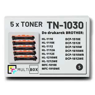 Toner do BROTHER TN-1030 5-pak Multibox zamiennik