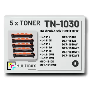 Toner do BROTHER TN1030 5-pak Multibox zamiennik