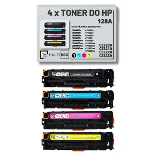 4-PAK Multibox Toner do HP 128A CMYK CE320A CE321A CE322A CE323A zamiennik