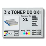 3-PAK Multibox Toner do OKI C833 C843 XL cyan/magenta/yellow zamiennik - 2