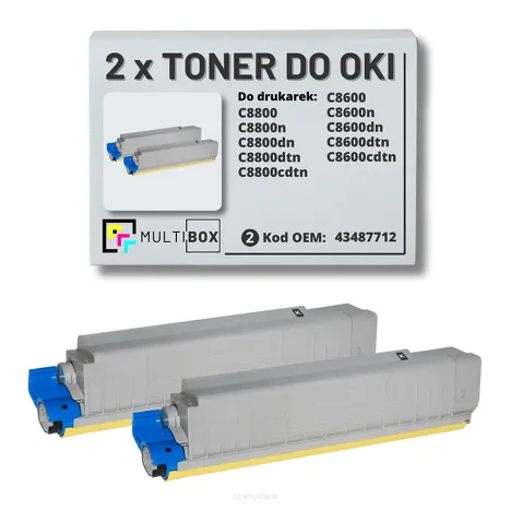 Toner do OKI C8600 C8800 43487712 2-pak black zamiennik Multibox