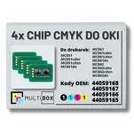 4-PAK Multibox zestaw Chipów CMYK do OKI MC851 MC861 MC862 7,0K/3x7,3K - 2