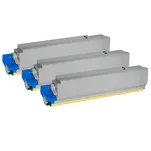 3-PAK Multibox Toner do OKI C823 C833 C843 46471104 black zamiennik - 3