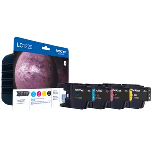BROTHER tusz LC1220VALBP oryginalny 4-pak CMYK 4x300 stron