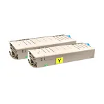 2-PAK Multibox Toner do OKI C712 46507613 yellow zamiennik - 3