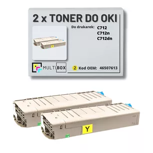 Toner do OKI C712 46507613 2-pak yellow zamiennik Multibox