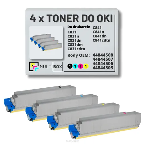 Toner do OKI C831 C841 4-pak black/cyan/magenta/yellow zamiennik Multibox