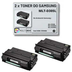 2-PAK Multibox Toner do SAMSUNG ML3750 MLTD305L SV048A 15K Zamiennik