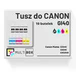 10-PAK Multibox Tusz do CANON GI40 black / cyan / magenta / yellow zamiennik - 2