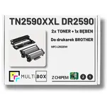 3-PAK Multibox 2x Toner + 1x Bęben do BROTHER TN2590XXL DR2590 zamiennik Z CHIPEM - 2