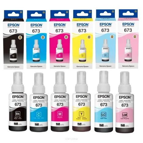 Epson tusz 673 T673 6-pak oryginalny cyan / magenta / yellow / black / light cyan / light magenta