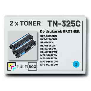 Toner do BROTHER TN325C 2-pak Cyan Multibox zamiennik