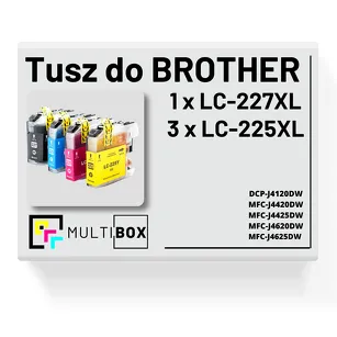 4-pak Tusz do BROTHER LC-227XL LC-225XL Multibox