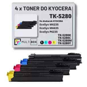 4-pak Toner do KYOCERA TK5280 ECOSYS M6235/6635 ECOSYS P6235 13,0K/3x11,0K CMYK Multibox zamiennik