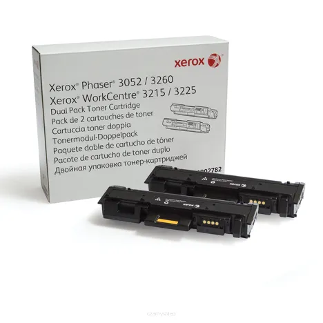 Xerox toner 106R02782 Phaser 3052 3260 WorkCentre 3215 3225 2-pak black oryginalny