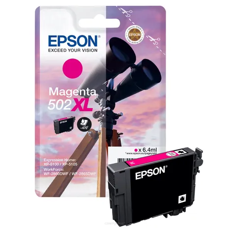 Epson tusz 502XL T02W3 C13T02W34010 oryginalny magenta