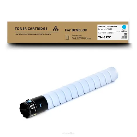 Toner do DEVELOP TN512C Ineo+ 454 454e 554 554e A33K4D2 Cyan Zamiennik