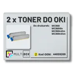 2-PAK Multibox Toner do OKI MC860 44059209 yellow zamiennik - 2