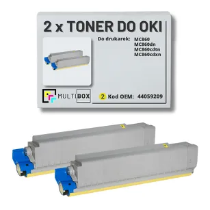 Toner do OKI MC860 44059209 2-pak yellow zamiennik Multibox