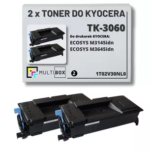 2-pak Toner do KYOCERA TK3060 1T02V30NL0 ECOSYS M3145 idn M3645 idn 2x14.5K Multibox zamiennik