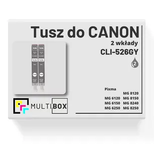 Tusz do CANON CLI526GY 2-pak grey zamiennik Multibox