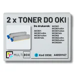 2-PAK Multibox Toner do OKI MC851 MC861 MC862 44059167 cyan zamiennik - 2