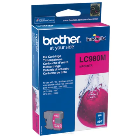 BROTHER tusz LC980M oryginalny magenta 260 stron