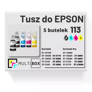 Tusz do EPSON 113 T06B1 T06B2 T06B3 T06B4 5-pak cyan / magenta / yellow / black zamiennik Multibox