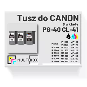 Tusz do CANON PG40 CL41 3-pak black / color zamiennik Multibox