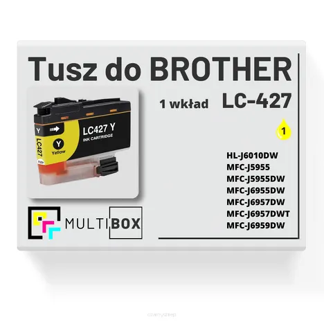 Tusz do BROTHER LC-427Y yellow zamiennik Multibox