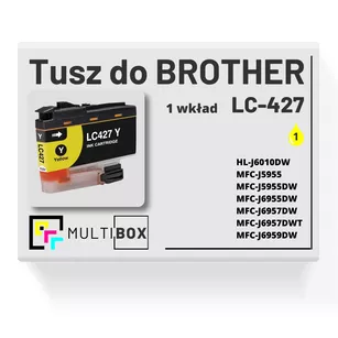 Tusz do BROTHER LC427Y yellow zamiennik Multibox