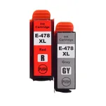 2-PAK Multibox Tusz do EPSON 478XL T04F5 T04F6 red + grey zamiennik - 2