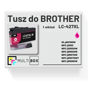 Tusz do BROTHER LC-427XLM magenta zamiennik Multibox