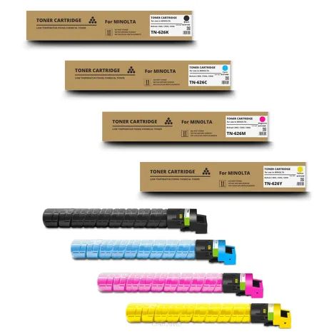 4-PAK Zamiennik Toner do KONICA MINOLTA TN626 CMYK Bizhub C450i C550i C650i