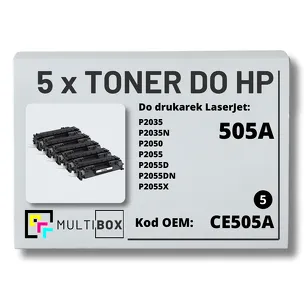 5-PAK Multibox Toner do HP CE505A 05A P2035 P2055 zamiennik