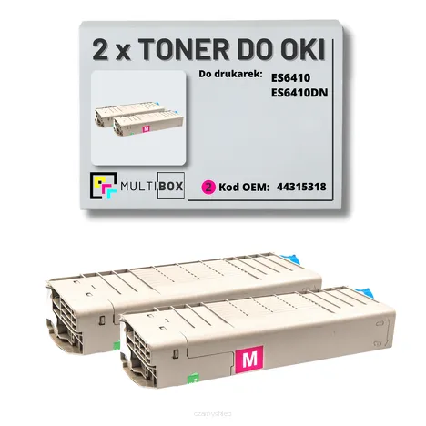 2-PAK Multibox Toner do OKI ES6410 44315318 magenta zamiennik