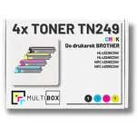 4-PAK Multibox Toner do BROTHER TN249 CMYK zamiennik - 2