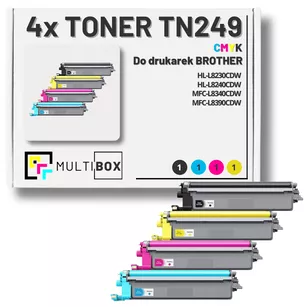 Toner do BROTHER TN249 4-pak CMYK Multibox zamiennik