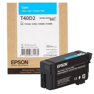 Epson tusz T40D2 C13T40D240 oryginalny cyan