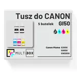 5-PAK Multibox Tusz do CANON GI50 black / cyan / magenta / yellow zamiennik - 2