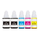 5-PAK Multibox Tusz do CANON GI50 black / cyan / magenta / yellow zamiennik - 3